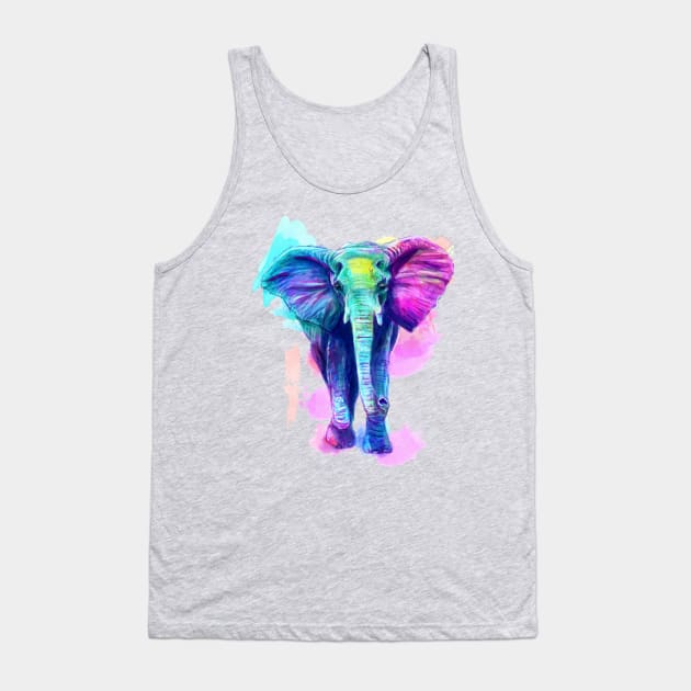 Elephant Tank Top by canvaswolf